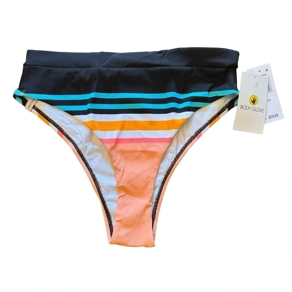 Body Glove Coral Reef Marlee High-Waist Bikini Bottom  NWT